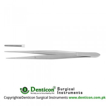 Cooley Dressing Forcep Cross Serrated Jaws Stainless Steel, 20 cm - 8"